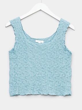 All:Row The Nox Crinkle Top Blue Women’s Large